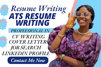 write professional resume writing, cv, cover letter and linkedin optimization
