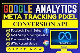 setup google analytics 4 facebook meta pixels conversion API ga4 GTM error fix