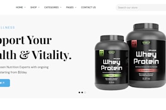 build supplement website, health supplement website nutritional supplement store