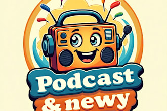 design high quality radio and podcast mascot logo for your business