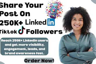 promote,share your content link to 120m linkedin,tiktok,app,fb,ig,crypto user
