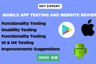 review and test your ios app website review android app user experience