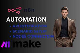 n8n automation zapier ai automation and integrate make com and n8n