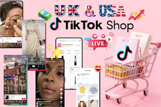 create UK tiktok shop, USA tiktok shop, setup tiktok shop, product upload