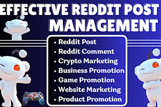 manage reddit post and comment to boost crypto business website link ai app game