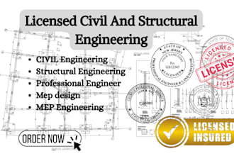 provide pe stamped drawings, adu permits, mep, and hvac and structural plans