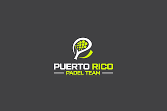 creative a modern and creative padel team logo design