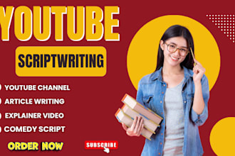be your qualified youtube scriptwriter