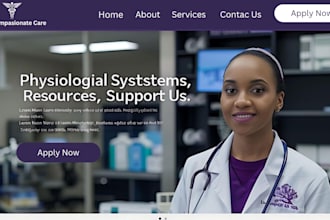 design healthcare staffing agency website, staffing agency, healthcare website