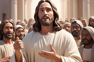 write christian children book and do christian children bible story illustration