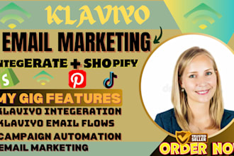 set up klaviyo email marketing flows integerate with shopify