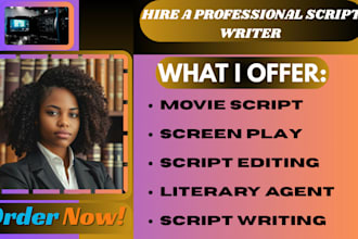 write scriptbuster screenplay movie script film script synopsis script editing