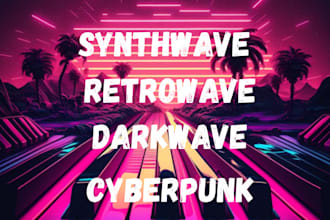 produce synthwave retrowave darkwave shoegaze cyberpunk 80s song with HQ
