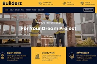 develop contractor plumbing roofing super construction interior website arvr web