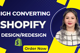 design a modern, high converting shopify clothing store