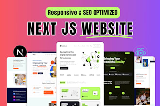 create website using nextjs or reactjs