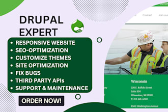 fix, create and customize your drupal website