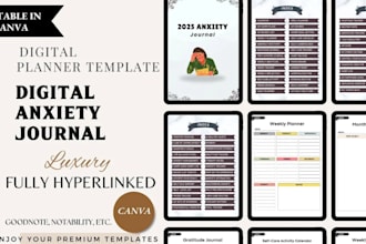 do adhd daily planner therapy journal digital mental health journal anxiety