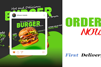 design stunning food posters for your restaurant or cafe
