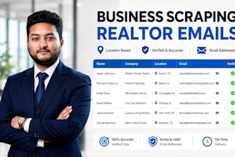 business scraping to find realtor email and local leads