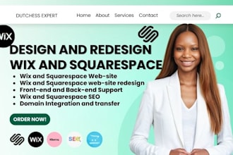 wix website design, redesign wix website, redesign squarespace website