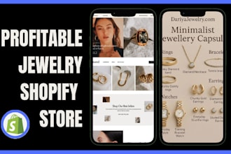 build jewelry shopify store watches engagement ring fashion website