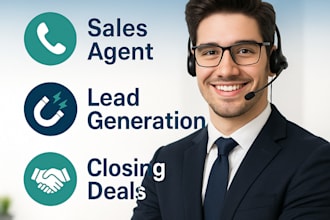be your expert sales closer, skilled sales representative, dedicated sales agent
