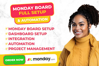 setup monday crm , monday dashboard monday project management, monday made com