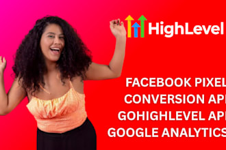 do gohighlevel connect conversion api setup fb pixel google analytics meta pixel