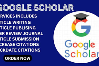 write publish article in peer reviewed journal increase google scholar citation