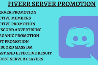 promote your fivem server or discord server to gain  real and active member