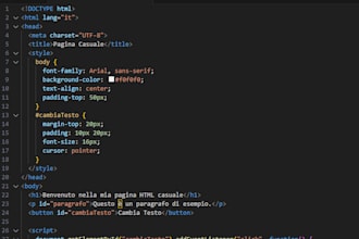 do a static website for you