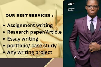 do assignment, case study, essay writing in french and spanish