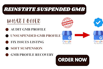 fix and reinstate gmb suspended gmb profile recovery appeal goggle my business