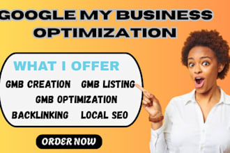 create and optimize your gmb listing for local SEO maps ranking