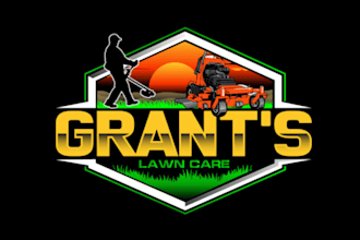 design beautiful lawn care and landscaping logo