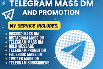 do twitter mass dms, email mass dm, whatsapp outreach, fivem promotion, bulk sms