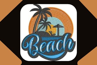 digitize logo into embroidery digitizing, dst, emb, exp, pes files quickly