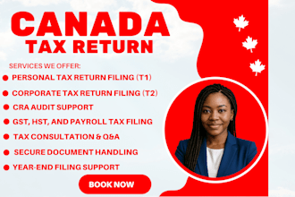 file your canadian t1 or t2 tax returns canadian gst, hst, and payroll taxes
