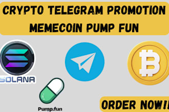 crypto pump dex memecoin pump fun web project x twitter telegram promotion