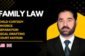 expert family law attorney draft custody divorce separation agreements UK or USA