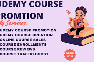 promote your udemy course with expert SEO to boost sales and visibility