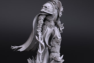 sculpt 3d custom articulated figure, 3d action figure,3d toy, print ready file