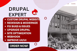 redesign, develop or fix your drupal website