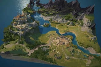 design 3d environment roblox map concept art illustration landscape design