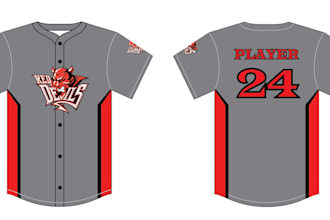 do sublimation design for baseball jersey