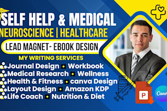 ghostwrite ebook on medical, self help neuroscience do workbook, lead magnet