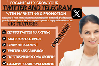 do organic twitter x crypto promotion and x marketing for fast growth