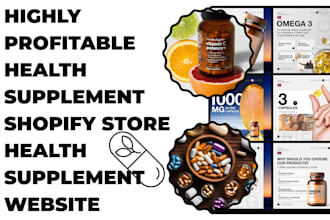 design health supplement shopify store health supplement dropshipping website
