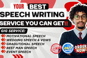 do speech writing, perfect wedding speech, graduation speech, best man, vows